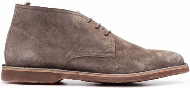 Officine Creative Kent 004 suede boots Neutrals