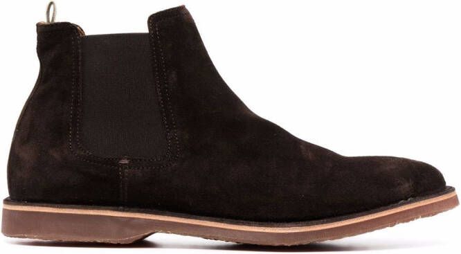 Officine Creative Kent 005 suede boots Brown