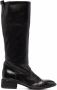 Officine Creative knee-length leather boots Black - Thumbnail 1