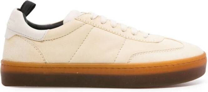 Officine Creative Kombined 101 leather sneakers Neutrals