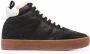 Officine Creative Kombined high-top leather sneakers Black - Thumbnail 1