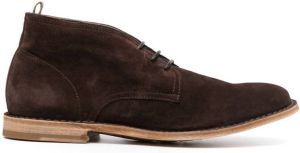 Officine Creative lace-up suede derby shoes Brown