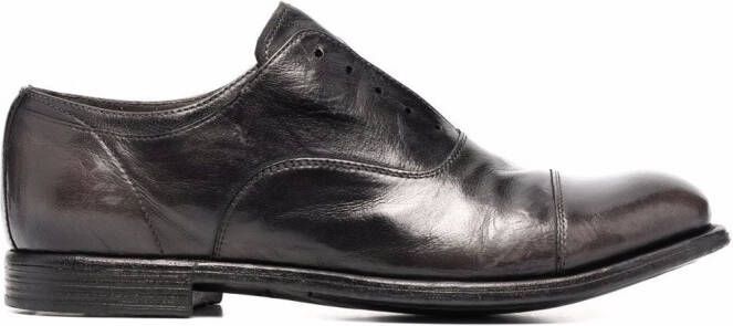 Officine Creative laceless derby shoes Black