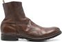 Officine Creative leather ankle boots Brown - Thumbnail 1