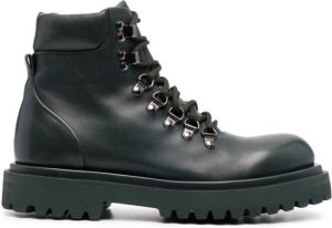 Officine Creative leather ankle boots Green