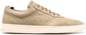 Officine Creative leather lace-up sneakers Green