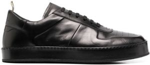 Officine Creative leather low-top sneakers Black