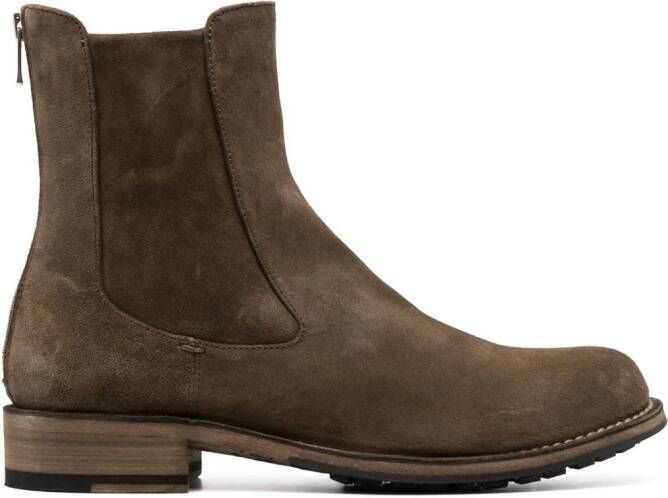 Officine Creative Legrand 229 leather Chelsea boots Green