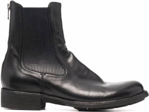 Officine Creative Legrand leather-panel boots Black
