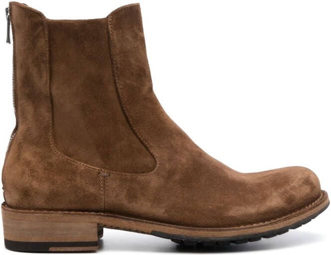 Officine Creative Legrand suede ankle boots Brown