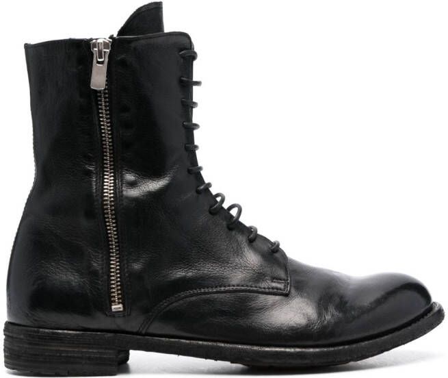 Officine Creative Lexikon 149 leather ankle boots Black