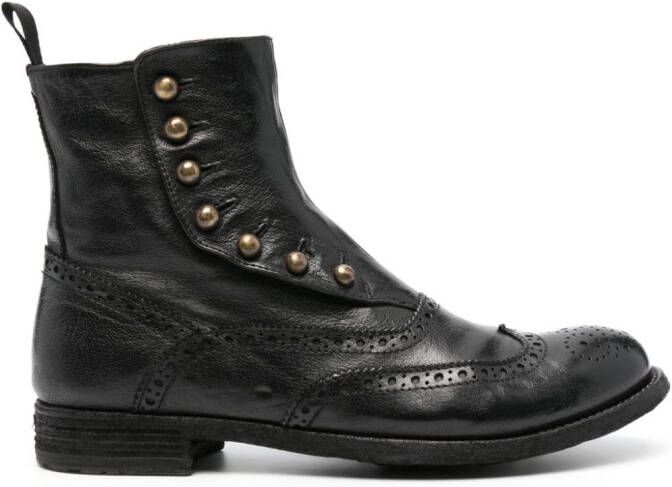 Officine Creative Lexikon 153 leather boots Black