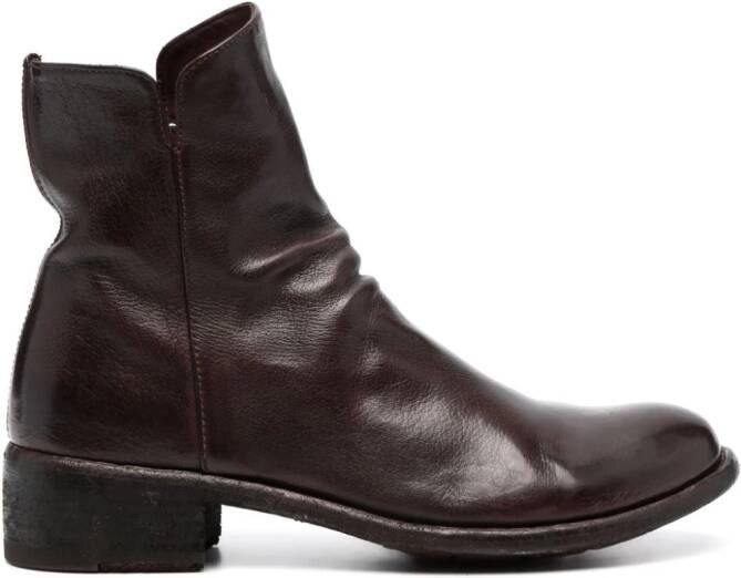 Officine Creative Lison 056 35mm leather boots Brown