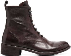 Officine Creative Lison lace-up boots Brown