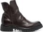 Officine Creative Loraine zip-up leather boots Brown - Thumbnail 1