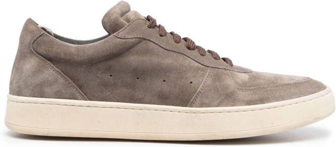 Officine Creative low-top leather sneakers Green