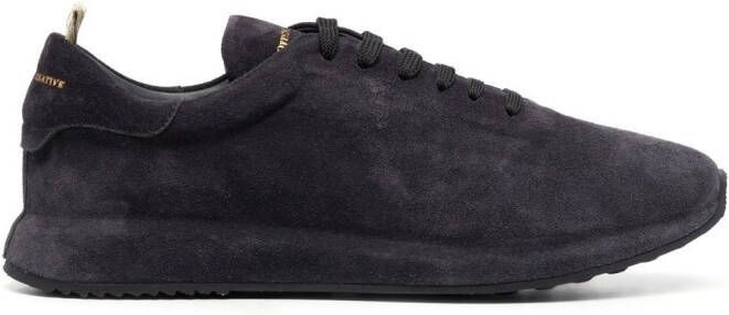 Officine Creative low-top suede sneakers Black