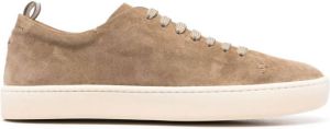 Officine Creative low-top suede sneakers Brown