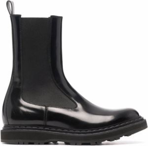 Officine Creative Lydona high-shine leather ankle boots Black