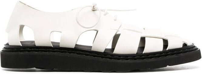Officine Creative Lyndon two-tone sandals White
