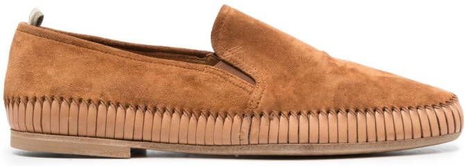 Officine Creative Maurice 002 suede loafers Brown