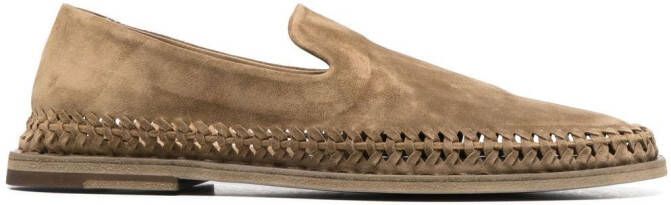 Officine Creative Miles suede loafers Neutrals