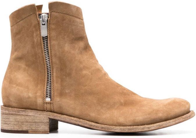 Officine Creative Oliver Sigaro suede ankle boots Brown
