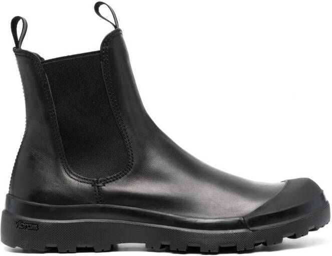 Officine Creative Pallet leather boots Black
