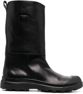 Officine Creative Pallet leather boots Black