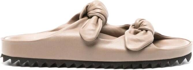 Officine Creative Pelagie 010 leather sandals Neutrals