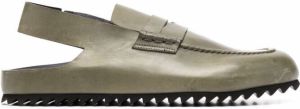 Officine Creative Phobia slingback loafers Green