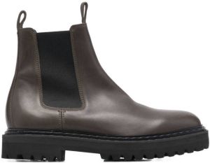 Officine Creative Pistols leather ankle boots Green