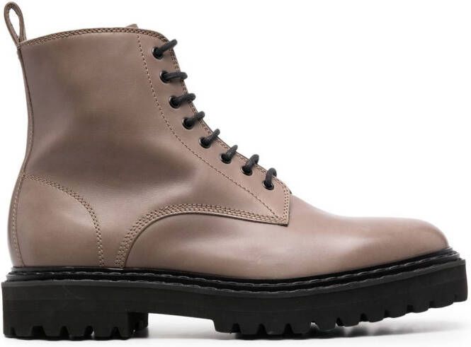 Officine Creative Pistols leather boots Neutrals