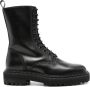 Officine Creative Provence leather combat boots Black - Thumbnail 1