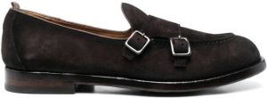 Officine Creative Repello side-buckle monk shoes Brown