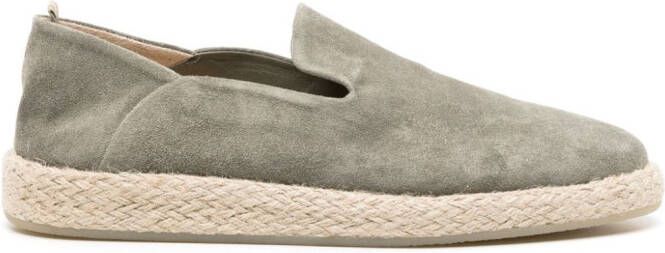 Officine Creative Roped 002 suede espadrilles Green