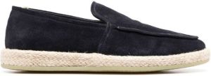 Officine Creative Roped slip-on suede loafers Blue