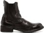 Officine Creative round-toe leather boots Brown - Thumbnail 1