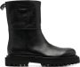 Officine Creative slip-on leather boots Black - Thumbnail 1