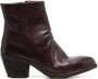 Officine Creative stacked-heel leather boots Brown - Thumbnail 1