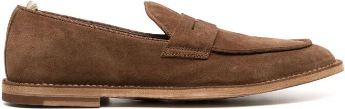 Officine Creative Steple 020 suede loafers Brown