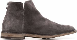 Officine Creative Steple back zip ankle boots Grey
