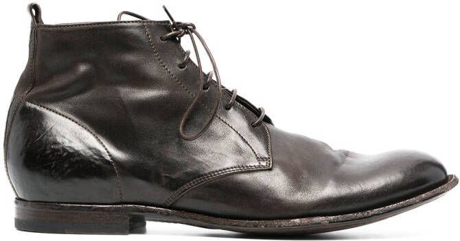 Officine Creative Stereo 4 lace-up ankle boots Brown