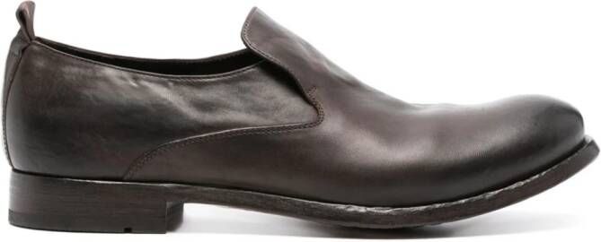 Officine Creative Stereo leather loafers Brown