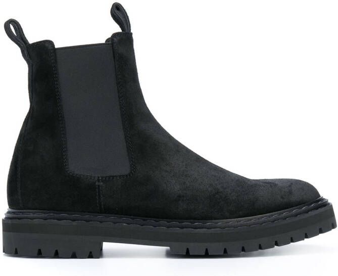 Officine Creative suede ankle boots Black
