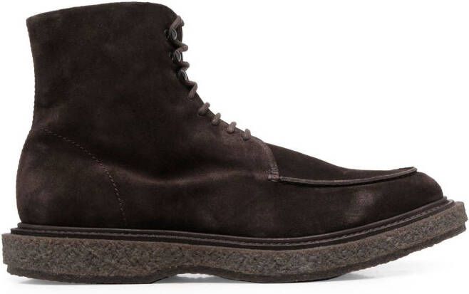 Officine Creative suede ankle boots Brown