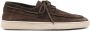Officine Creative suede boat shoes Brown - Thumbnail 1