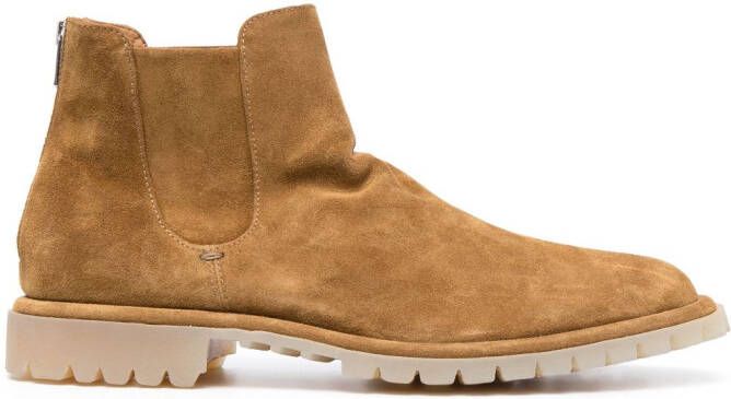 Officine Creative suede chelsea boots Brown