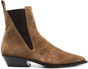 Officine Creative suede Chelsea boots Brown