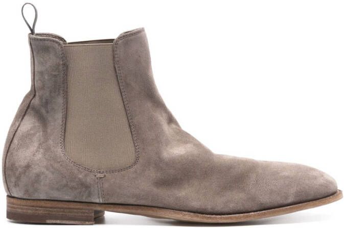Officine Creative suede Chelsea boots Grey